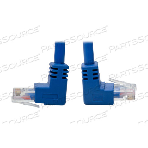 CAT6 PATCH CABLE UP-ANGLED / DOWN ANGLED UTP MOLDED M/M BLUE 5FT