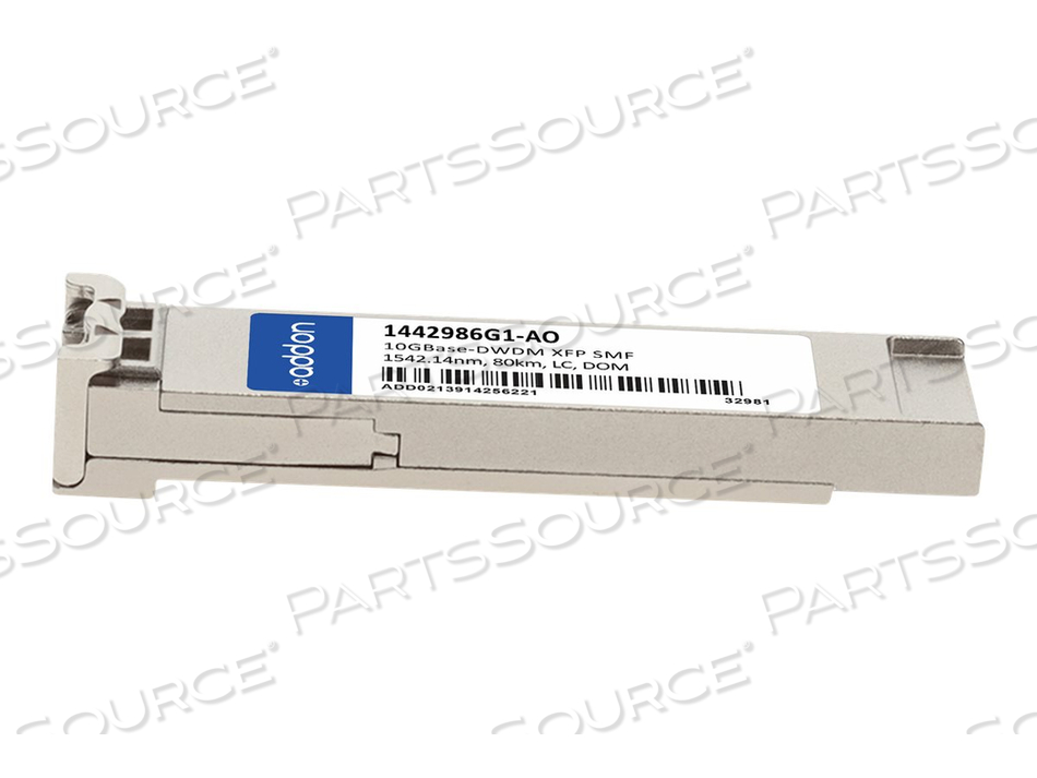 OEM#: 1442986G1-AOADDON ADTRAN 1442986G1 COMPATIBLE TAA COMPLIANT 10GBASE-DWDM 100GHZ XFP TRANSCEI by ADDON