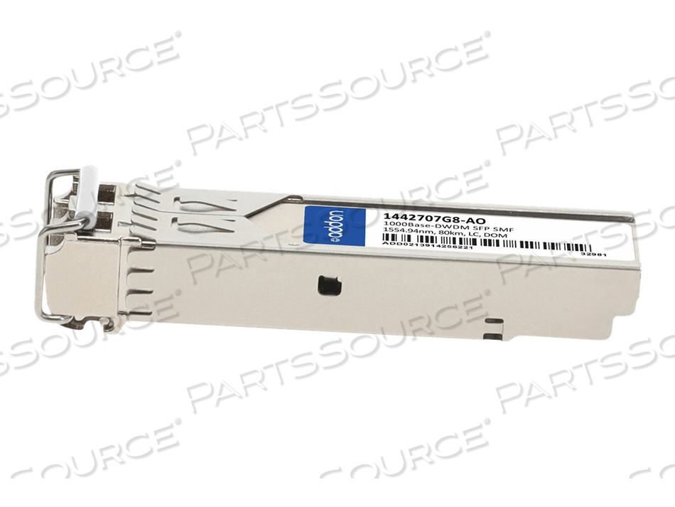 OEM#: 1442707G8-AOADDON ADTRAN 1442707G8 COMPATIBLE TAA COMPLIANT 1000BASE-DWDM SFP TRANSCEIVER (S by ADDON