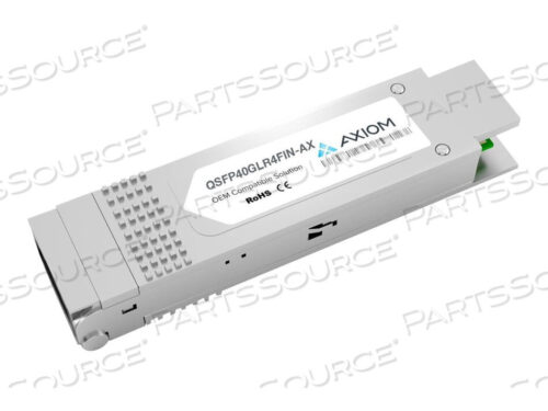 OEM#: QSFP40GLR4FIN-AXAXIOM 40GBASE-LR4 QSFP+ TRANSCEIVER - QSFP40GLR4FIN-AX by Axiom