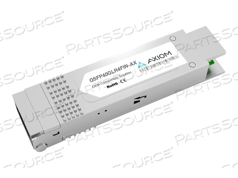OEM#: QSFP40GLR4FIN-AXAXIOM 40GBASE-LR4 QSFP+ TRANSCEIVER - QSFP40GLR4FIN-AX by Axiom