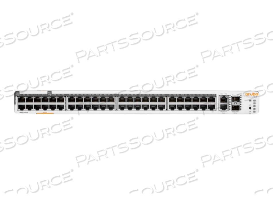 HPE ARUBA INSTANT ON 1960 48G 40P CLASS4 8P CLASS6 POE 2XGT 2SFP+ 600W SWITCH, SWITCH, MANAGED, 48 X 10/100/1000 + 2 X 10 GIGABIT SFP+ + 2 X 100/