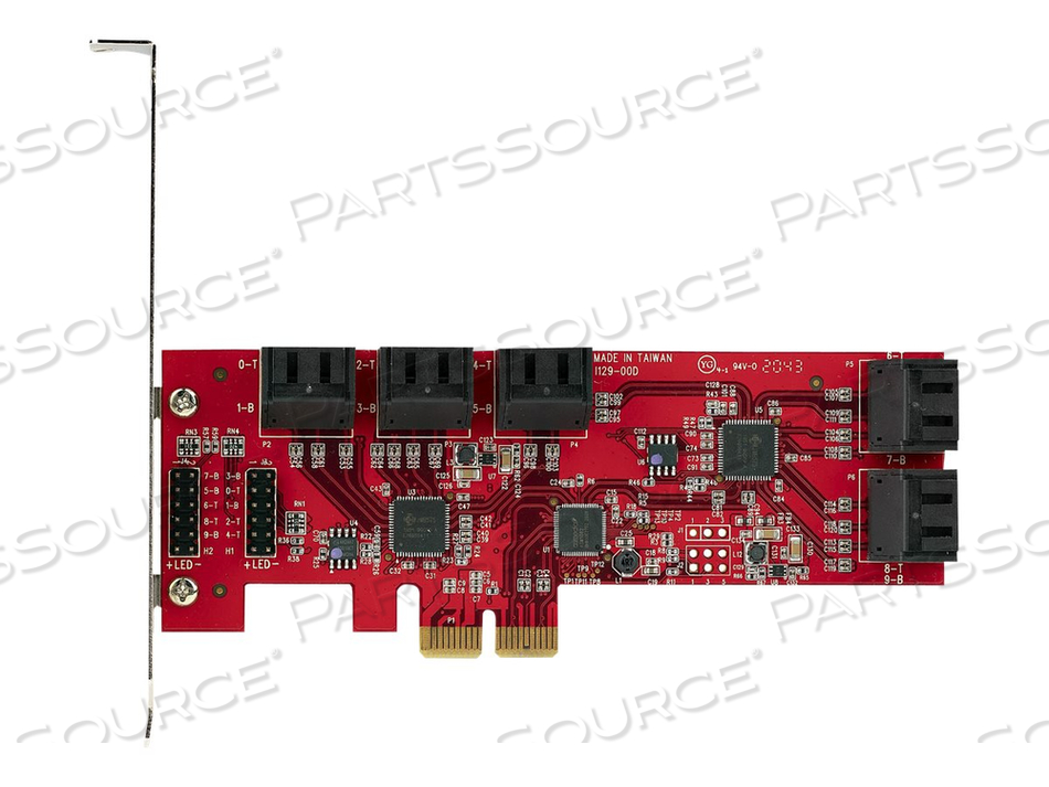 OEM#: 10P6G-PCIE-SATA-CARDSATA III 6GBPS PCIE 2.0 X2 CARD - SATA EXPANSION ADAPTER CARD - 10-PORT SATA TO by StarTech.com Ltd.