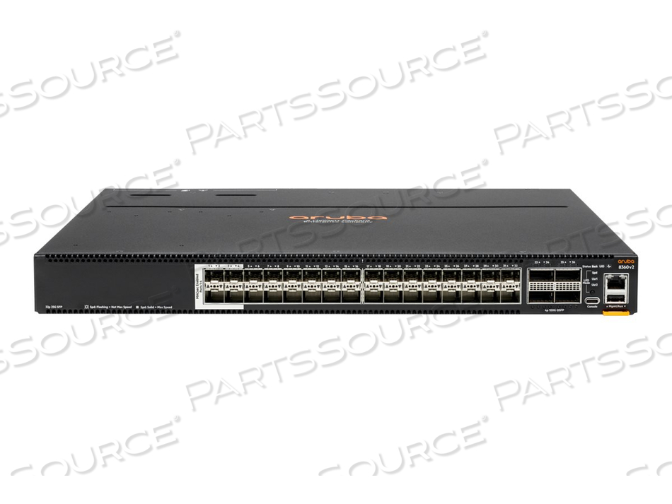 HPE ARUBA CX 8360-32Y4C, SWITCH, L3, MANAGED, 32 X 1/10/25 GIGABIT ETHERNET SFP / SFP+ / SFP28 + 4 X 40/100 GIGABIT QSFP+ / QSFP28, FRONT TO BACK