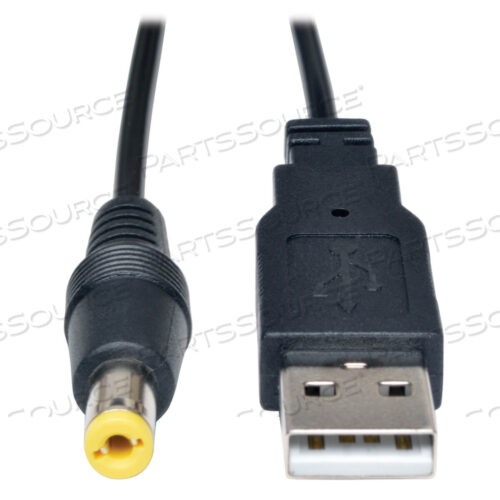 POWER CORD, 3 FT, 5 V, USB A TO 5V DC, BLACK