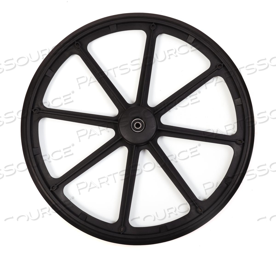 OEM#: WCA806945NO HANDRIM WHEELCHAIR REAR WHEEL - BLACK by Medline Industries, Inc.