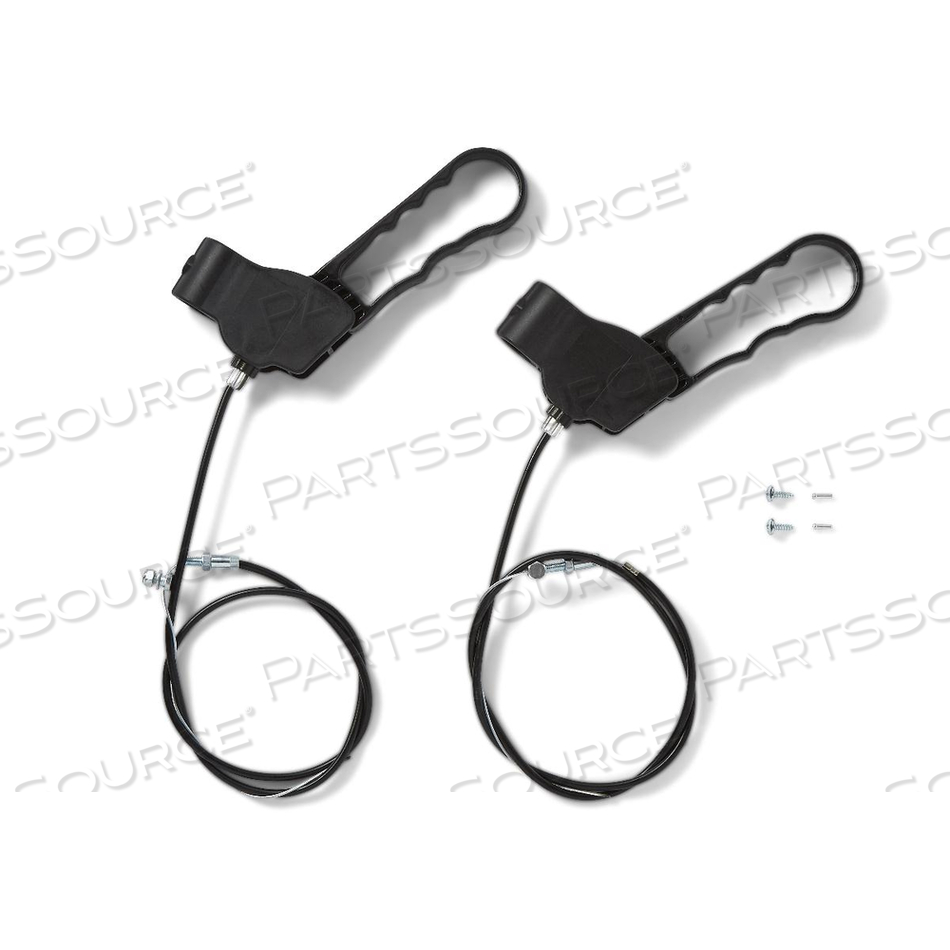 OEM#: WCAFPBRAKEBRAKE UPPER HANDLE ASSEMBLY FOR FREEDOM PLUS LIGHTWEIGHT BARIATRIC TRANSPORT CHAIR - BLACK by Medline Industries, Inc.