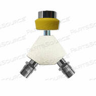 OEM#: YB-DM-DCUA-DHMEDICAL AIR HAND TIGHT Y-BLOCK, 1/8 IN FNPT DISS CHECK, YELLOW by Ohio Medical, LLC