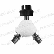OEM#: YB-DM-DCUN-DHNITROGEN DISS HAND TIGHT INLET Y-BLOCK, DISS MALE, BLACK by Ohio Medical, LLC