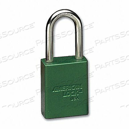 OEM#: A1106KAGRN SETOF12E7787 LOCKOUT PADLOCK KA GREEN 1-7/8 H PK12 by Master Lock