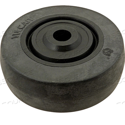Replaces AllPoints Foodservice 1201039WHEEL, 3-1/2, 3/8ID, W/BSH, BLK