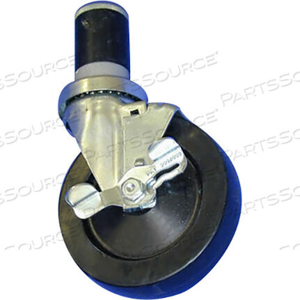Replaces AllPoints Foodservice 1201223CASTER, STEM5SWL, W/BRK, 1 -5/8