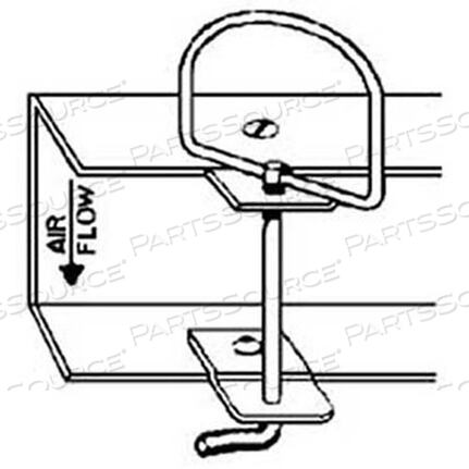 Replaces AllPoints Foodservice 1291016HANDLE, FILTER LOCKING, 2MESH2