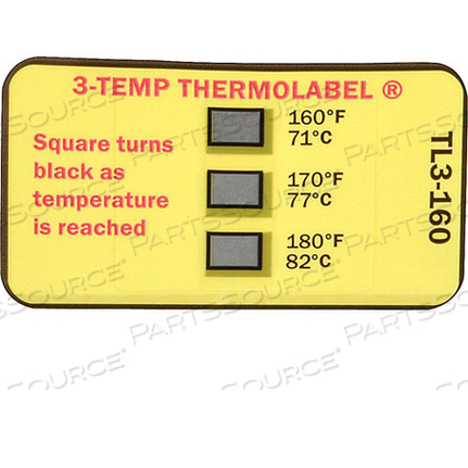 Replaces AllPoints Foodservice 1381242LABEL, TEMPERATURE, 160/170/180