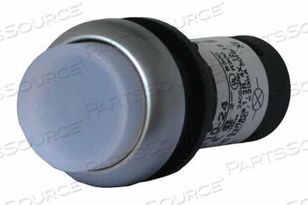 ILLUMINATED PUSH BUTTON 22MM WHITE