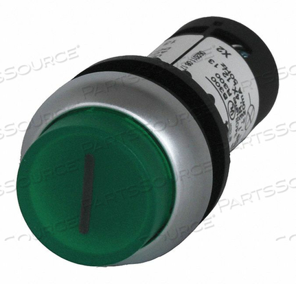 ILLUMINATED PUSH BUTTON 22MM GREEN