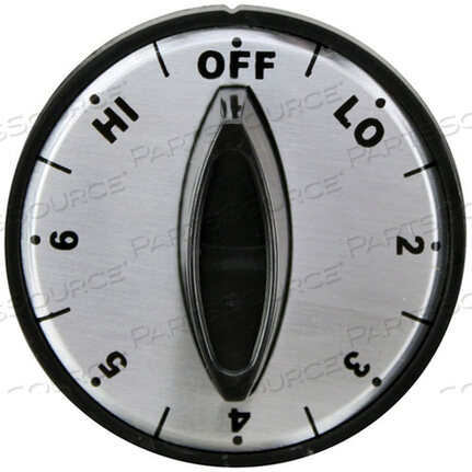 Replaces Merco 320KNOB2 D, OFF-LO-2-6-HI