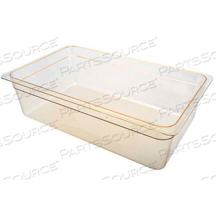 Replaces Cambro 16HP150PAN, FOOD, H-PAN, FULL, 6D, AMBER