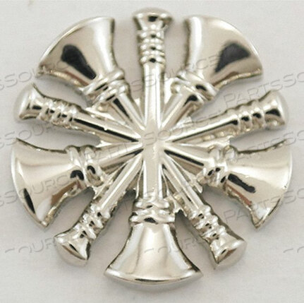 OEM#: 4448NMETAL RANK INSIGNIA FIRE BUGLES NCKL PR by Heros Pride