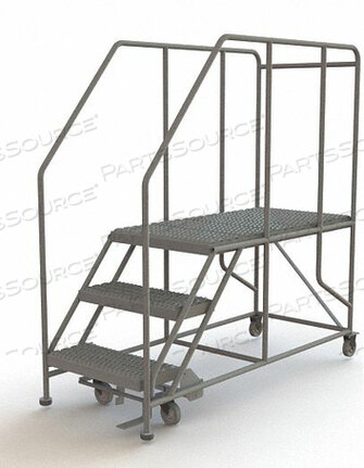 OEM#: WLWP132448SLMOBILE 3 STEP STEEL 24W X 48L WORK PLATFORM LADDER - 800 LB. CAPACITY by Tri-Arc