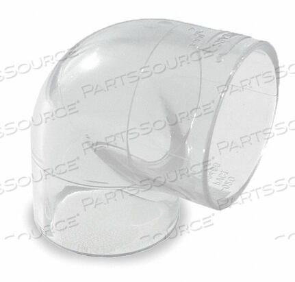 OEM#: H406040LSELBOW 90 DEG 4 IN SOLVENT PVC CLEAR by Harvel Clear