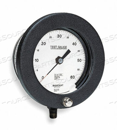OEM#: 45-1082AS 02L 15D0803 PRESSURE GAUGE 0 TO 15 PSI 4-1/2IN 1/4IN by Ashcroft Inc.