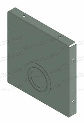 OEM#: F22GCPPLATE, CLOSURE, LAY-IN WIREWAY, STEEL, GRAY PAINT, WITH KOS, 2.5 X 2.5 IN. by Hoffman