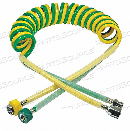 OEM#: R129P56DUAL COIL HOSE 6 FT. YELLOW/GREEN by Maxtec