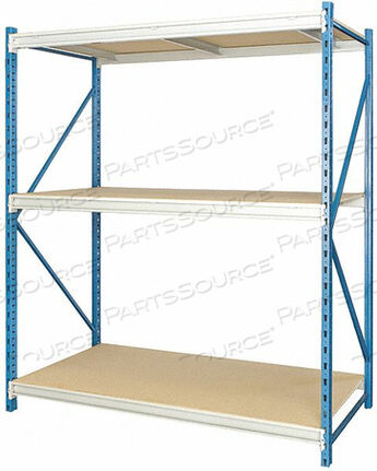 OEM#: HBR4848123-3S-P-PBBULK RACK STRTER 123 H 48 W 48 D BLU/GRY by Hallowell