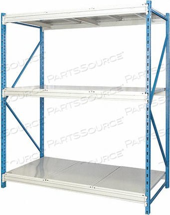 OEM#: HBR7248123-3S-S-PBBULK RACK STRTER 123 H 72 W 48 D BLU/GRY by Hallowell