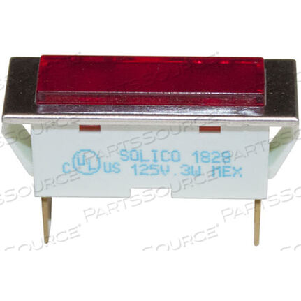 Replaces Lincoln 350605SIGNAL LIGHT3/8 X 1-5/16 RED 125V