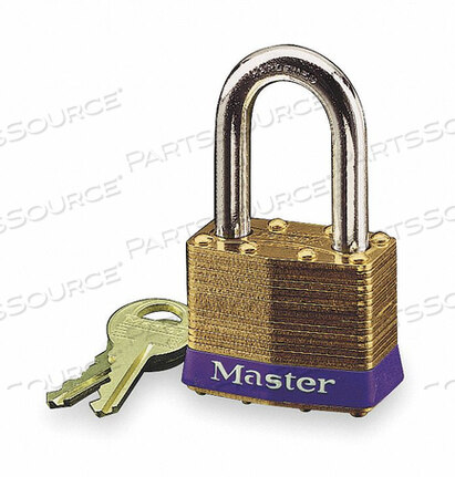 OEM#: 2KALFKEYED PADLOCK 3/4 IN RECTANGLE SILVER by Master Lock