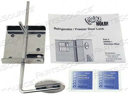 OEM#: RSRDL1REFRIGERATOR/FREEZER DOOR LOCK SILVER by QuakeHOLD!