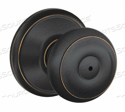 OEM#: F40 GEO 716X625KNOB LOCKSET AGED BRONZE / BRIGHT CHROME by Schlage Lock