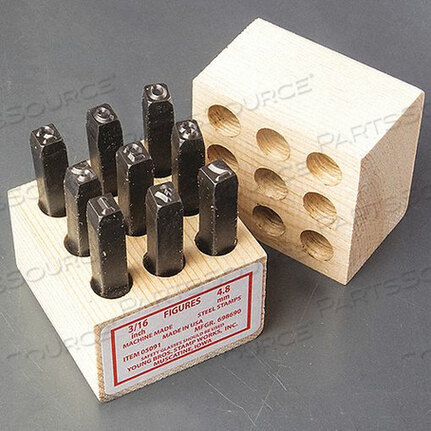 OEM#: 05091STEEL STAMPS SET 2-7/16 SHANK L STEEL by Young Bros. Stamp Works, Inc.