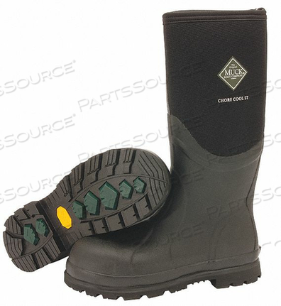 RUBBER BOOT MENS 10 KNEE BLACK PR