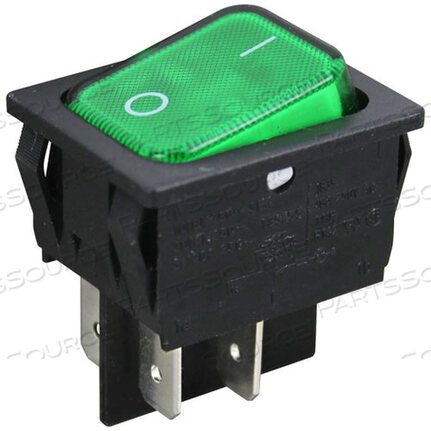 Replaces Merco 340038ROCKER SWITCH -GREEN LIGHT