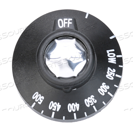 KNOB, THERMOSTAT, BJ, OFF-LOW-500