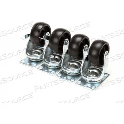 OEM#: 136043CASTER KIT 4 PLATE TYPE OAH (S by Nor-Lake, Incorporated