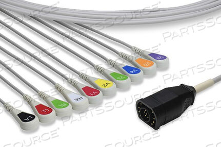 Replaces ZOLL Medical Corporation 8000-1007-01ZOLL 12 LEAD 1 STEP ECG WITH LIMB/V-LEAD PATIENT CABLE