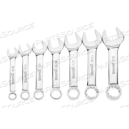 OEM#: 1103011030 WILLIAMS STUBBY WRENCH SET 7 PCS 3/8-3/4 by Snap-on Incorporated