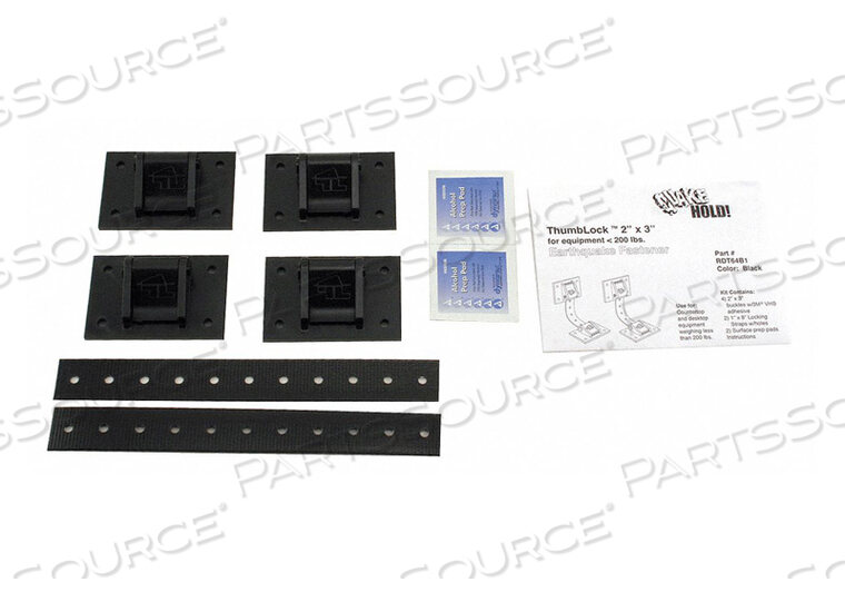 OEM#: RD.T6.4B.1EQUIPMENT FASTENER 200 LBS BLACK by QuakeHOLD!