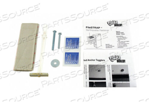 OEM#: RW.2X12.G.1FILE CABINET FASTENER STRAP GRAY by QuakeHOLD!