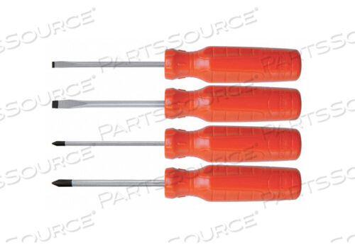 SCREWDRIVER SET SLOTTED/PHILLIPS 4 PC
