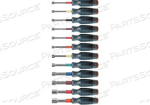 NUT DRIVER SET 12 PIECES METRIC HOLLOW