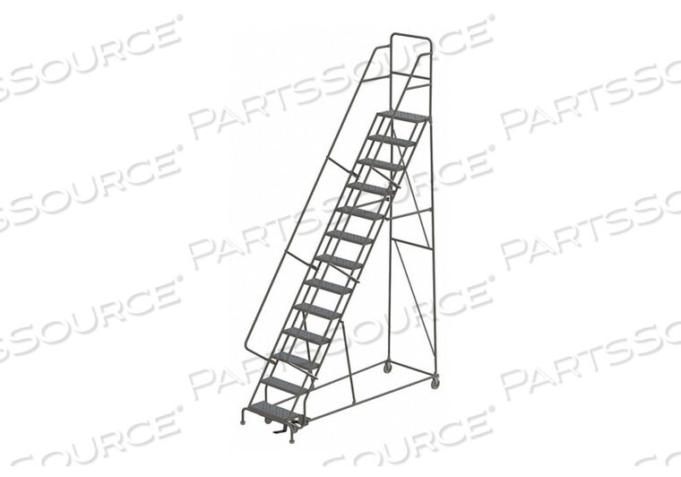 OEM#: KDSR11324613 STEP 24W 10D TOP STEP STEEL ROLLING LADDER - PERFORATED TREAD by Tri-Arc