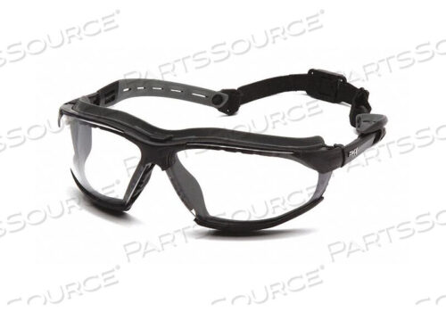 OEM#: GB9410STMSAFETY GLASSES BLACK FRAME CLEAR LENS by Pyramex