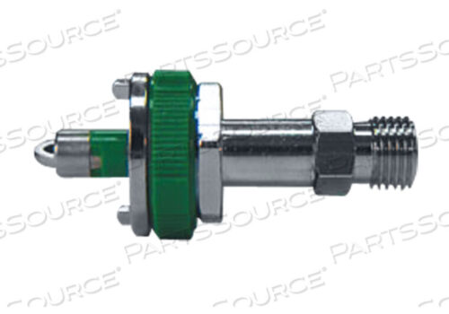 OEM#: 6700-0302-800DIAMOND/QUICK CONNECT ADAPTER, DISS MALE X 9/16 IN-18, GREEN, OXYGEN by GE Medical Systems Information Technology (GEMSIT)