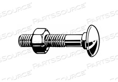 OEM#: M08250.120.0075CARRIAGE BOLT CLASS 4.6 M12-1.75 PK25 by Fabory