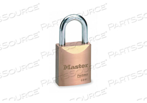 OEM#: 6841WOKEYED PADLOCK 25/32 IN RECTANGLE GOLD by Master Lock